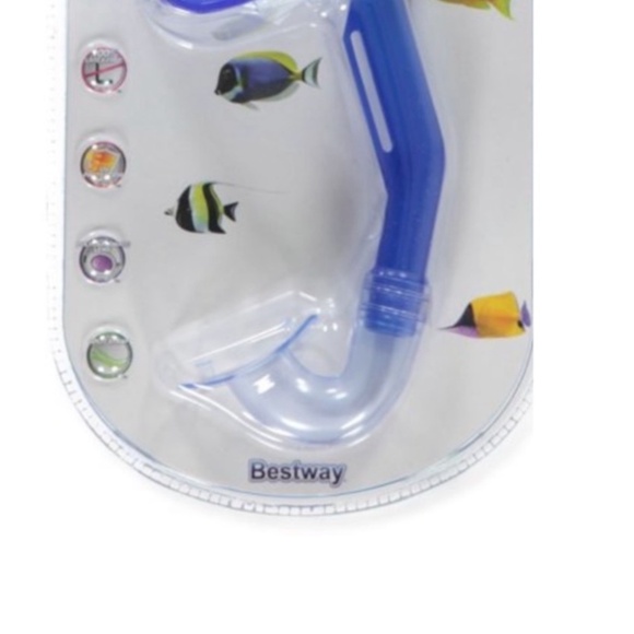 Bestway Dive 2 Piece Mask and Snorkel Hydro Swim Set Kids Ages 3+ Unisex Blue - Picture 2 of 8